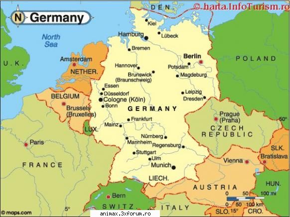 Cateva informatii - Germania este o tara central-vestic europeana ce - Germania