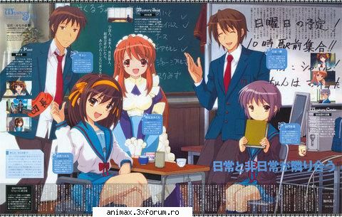 haruhi suszumiya - imagini cu ea si prietenii ei - Haruhi Suzumiya